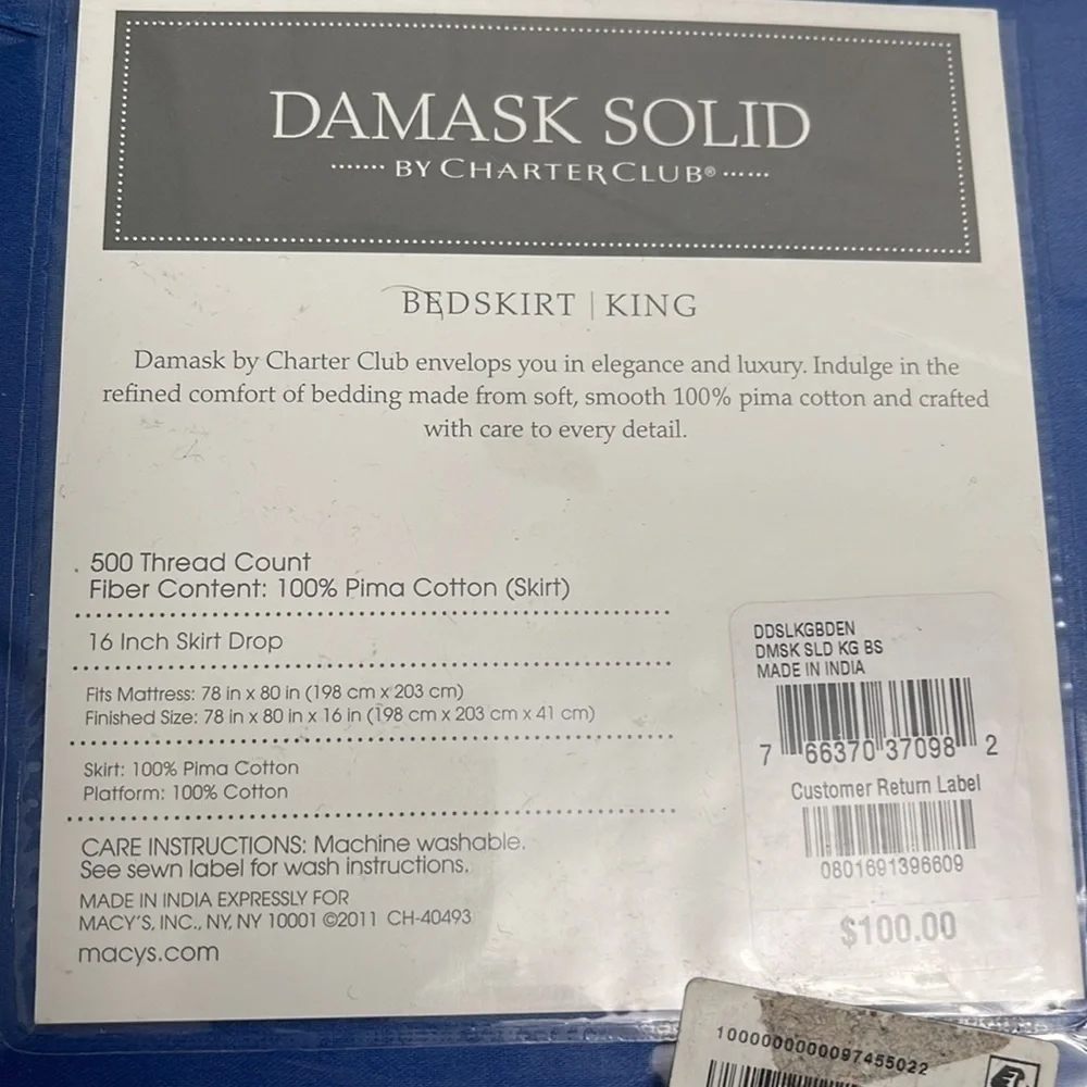 Bedskirt- 500 thread count